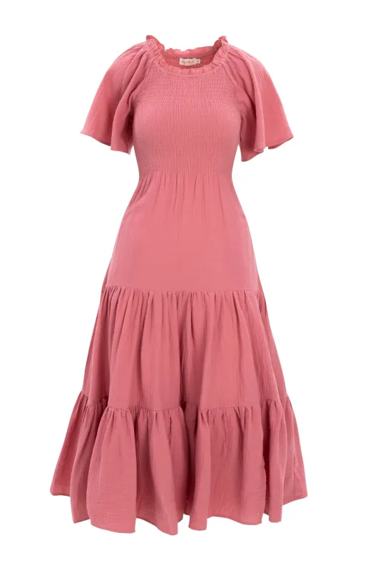 Jovie Dress in Pink sold by Ivy City Co