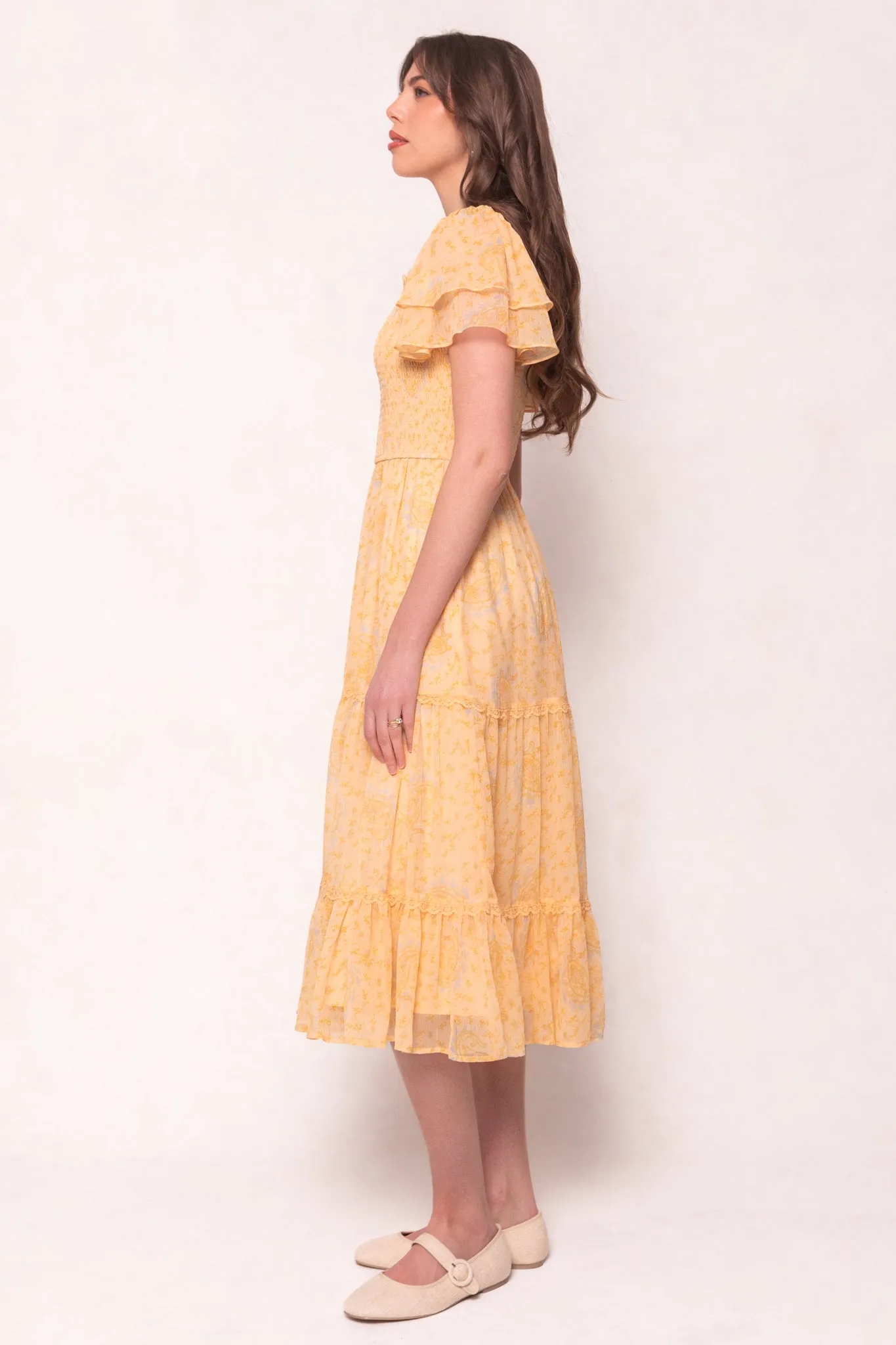Meg Dress in Yellow - FINAL SALE sold by Ivy City Co product image thumbnail 2