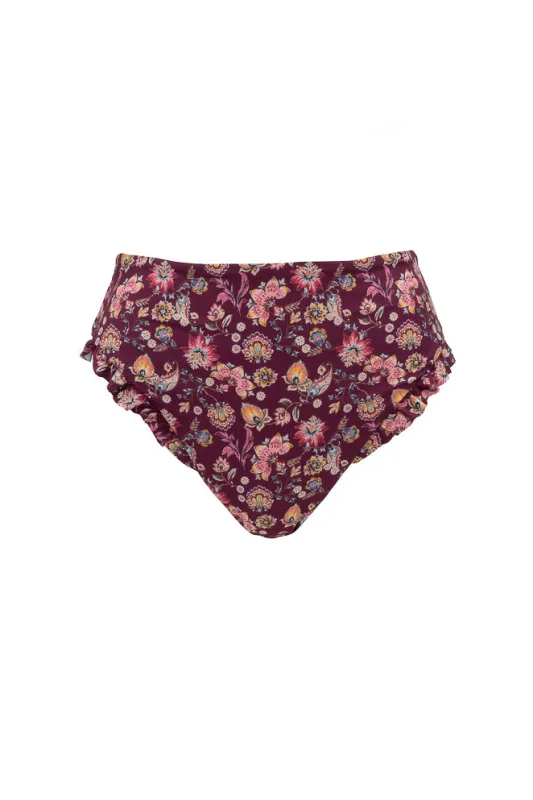 High Waist Ruffle Bottom in Stephanie Floral sold by Ivy City Co
