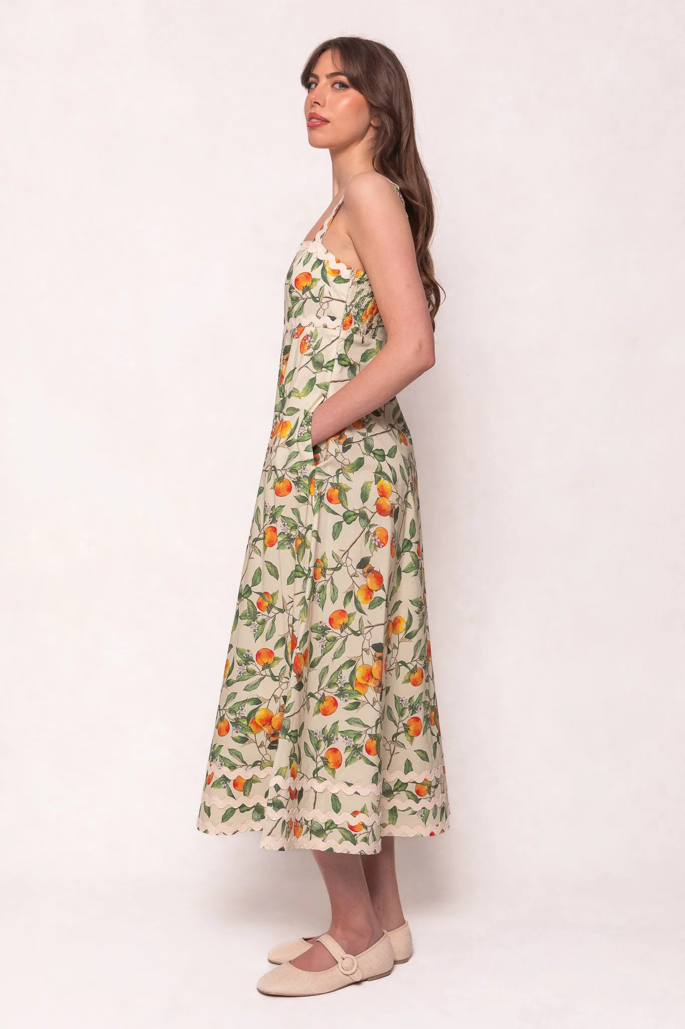 Palmer Dress in Peach Blossom sold by Ivy City Co product image thumbnail 5