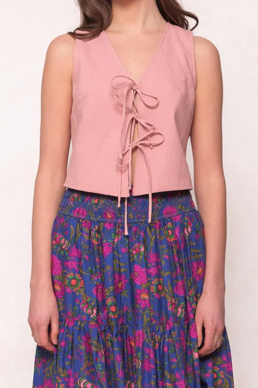 Skye Vest in Pink sold by Ivy City Co