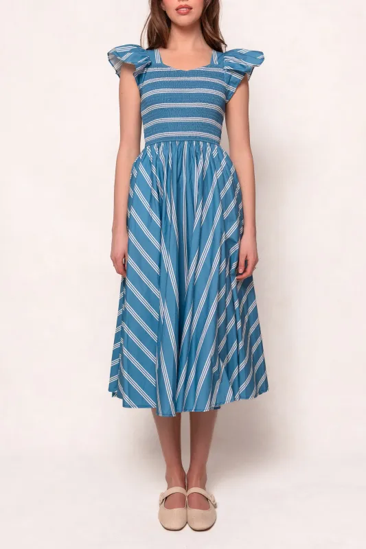 Adelaide Dress in Blue sold by Ivy City Co