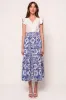 Rosina Skirt in Blue Tile sold by Ivy City Co