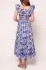Rosina Skirt in Blue Tile sold by Ivy City Co