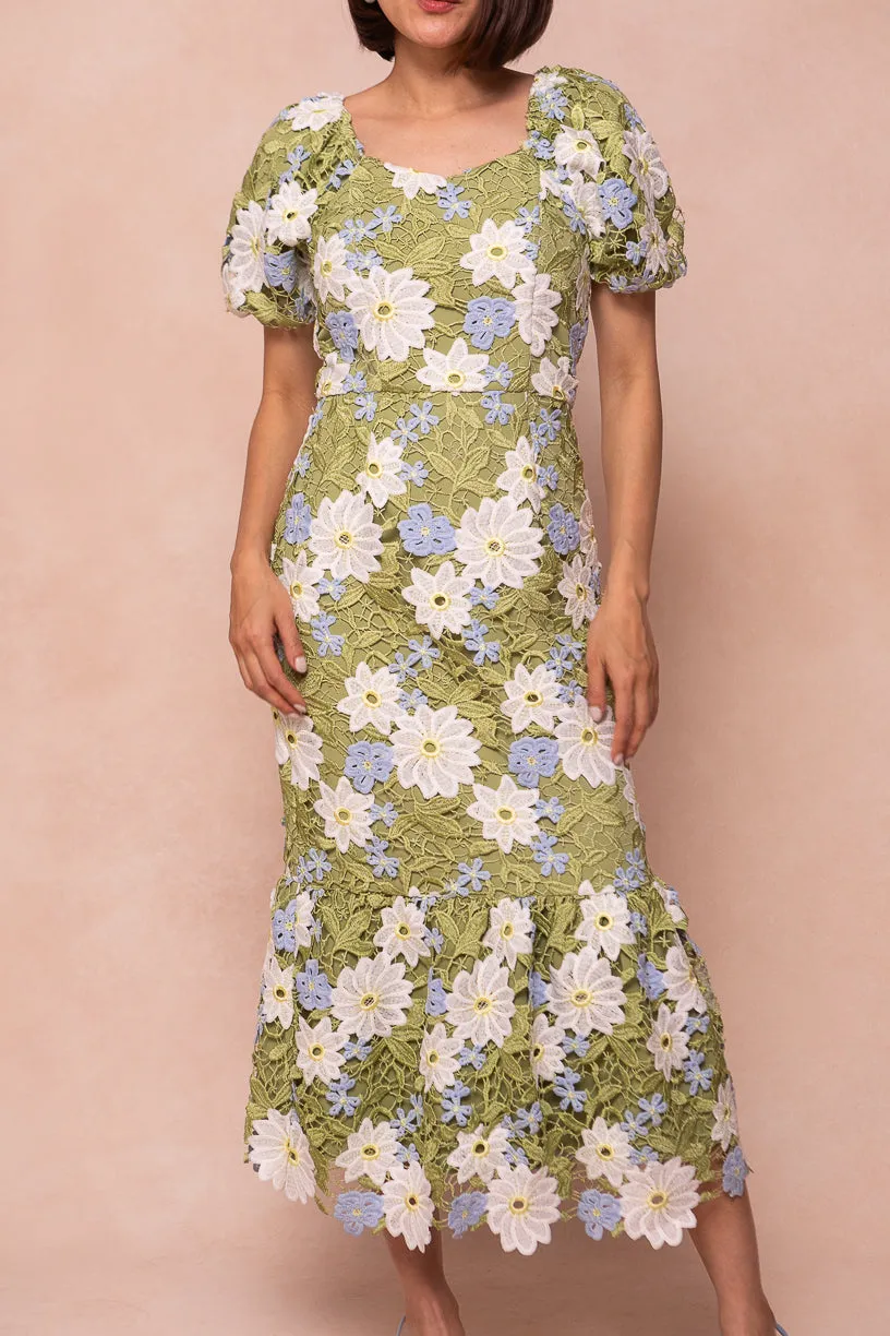 Meadow Dress in Green - FINAL SALE sold by Ivy City Co