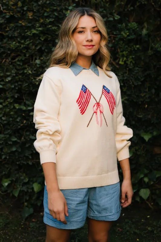Freedom Sweater in Cream - FINAL SALE sold by Ivy City Co
