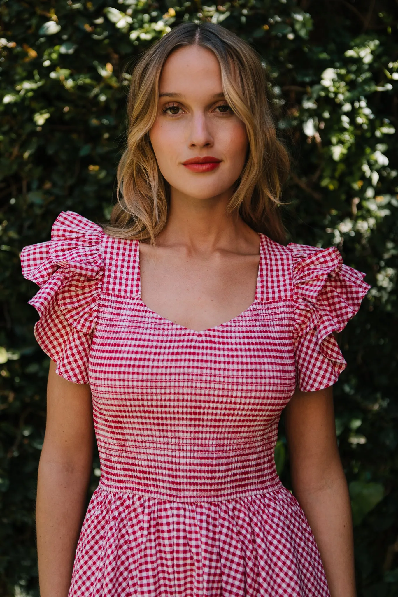 Hattie Dress in Red Gingham sold by Ivy City Co product image thumbnail 2