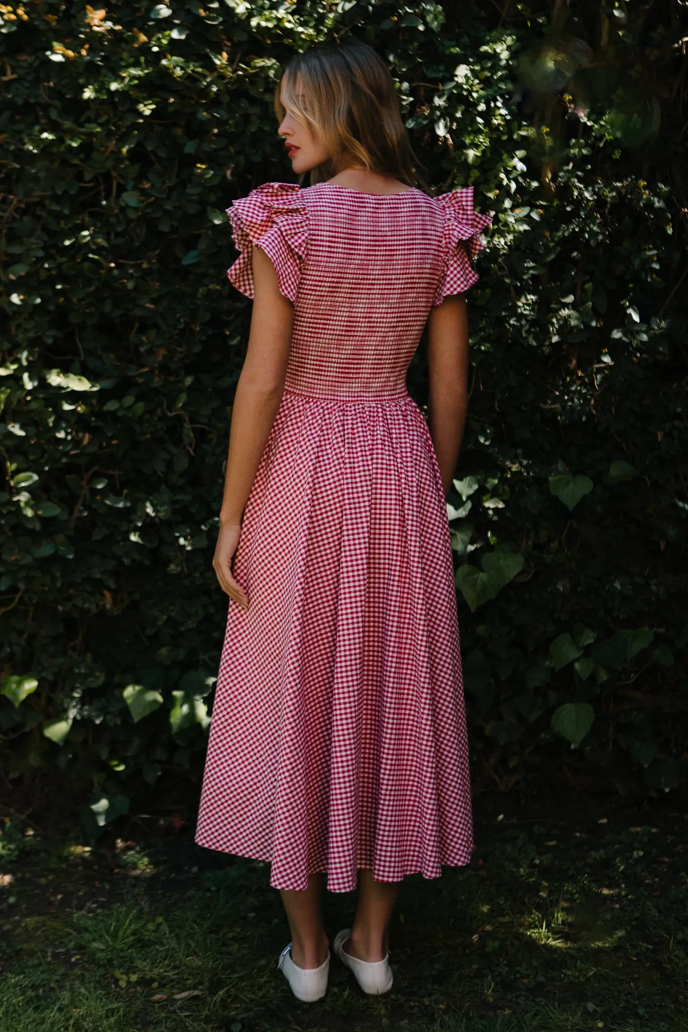 Hattie Dress in Red Gingham sold by Ivy City Co product image thumbnail 4