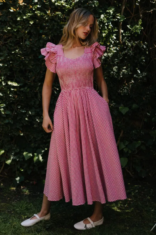 Hattie Dress in Red Gingham - FINAL SALE sold by Ivy City Co