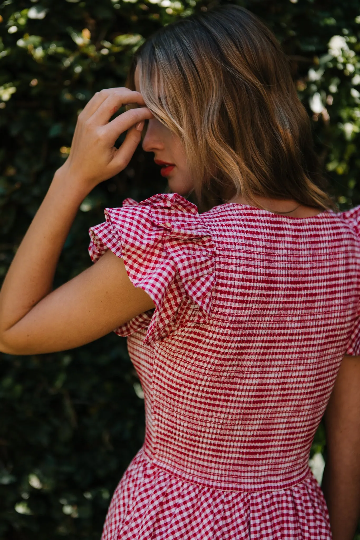 Hattie Dress in Red Gingham sold by Ivy City Co product image thumbnail 5