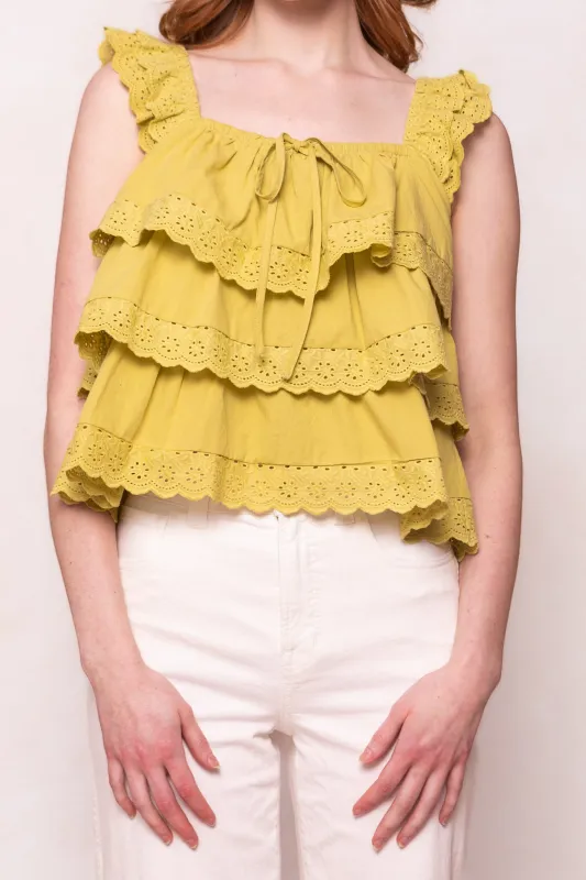 Gabby Top in Green sold by Ivy City Co