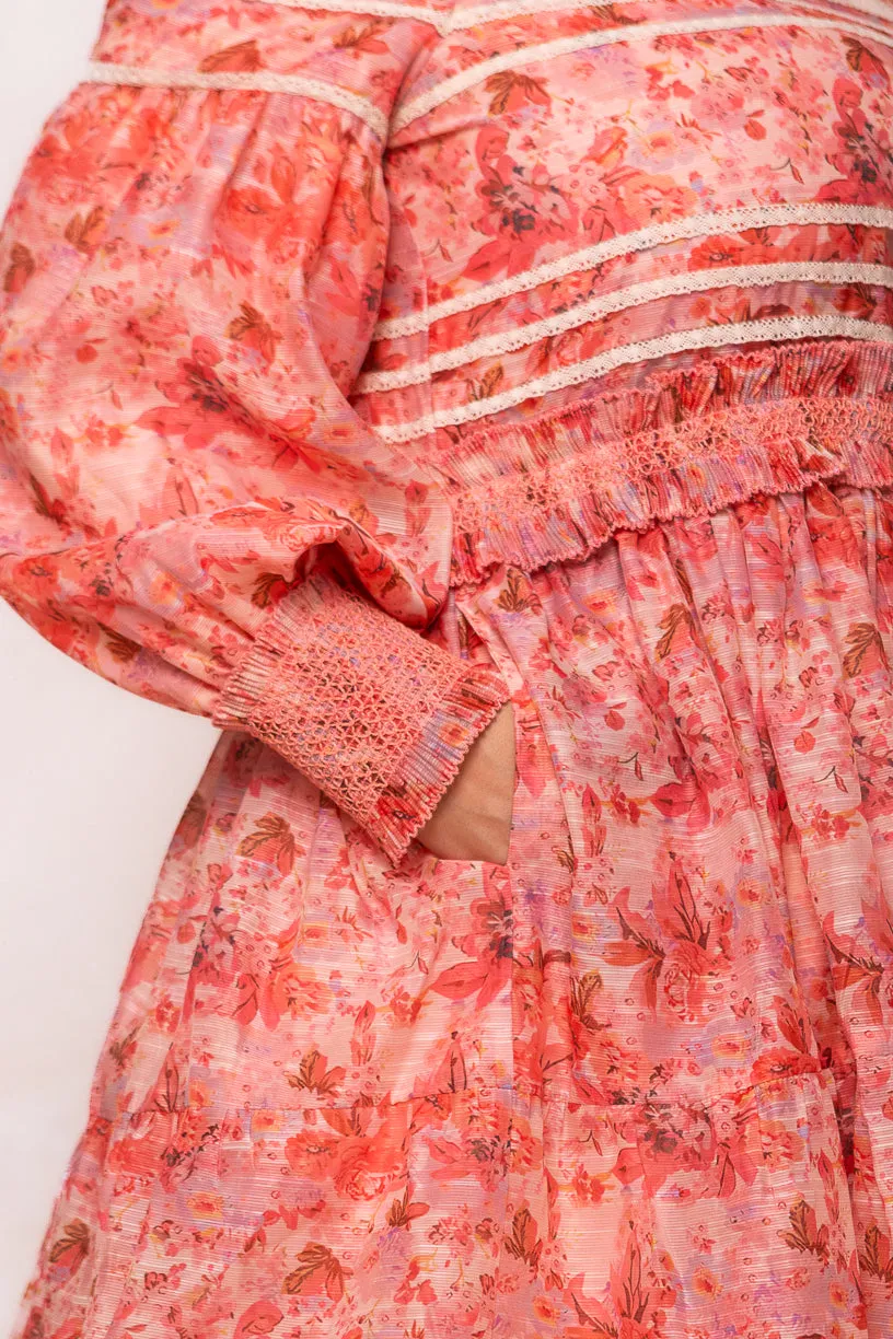 Elizabeth Dress in Pink Floral sold by Ivy City Co product image thumbnail 4