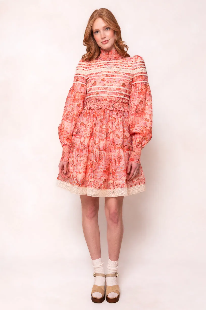 Elizabeth Dress in Pink Floral sold by Ivy City Co