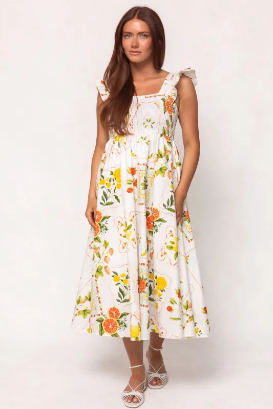 Camilla Dress in Citrus sold by Ivy City Co