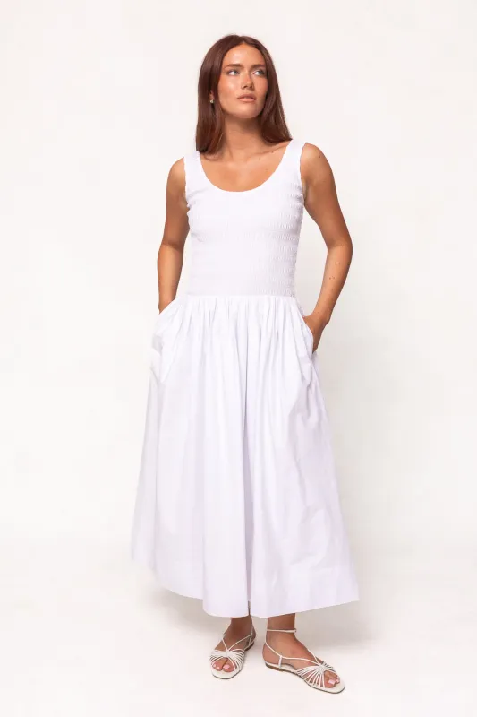 Marlow Dress in White sold by Ivy City Co
