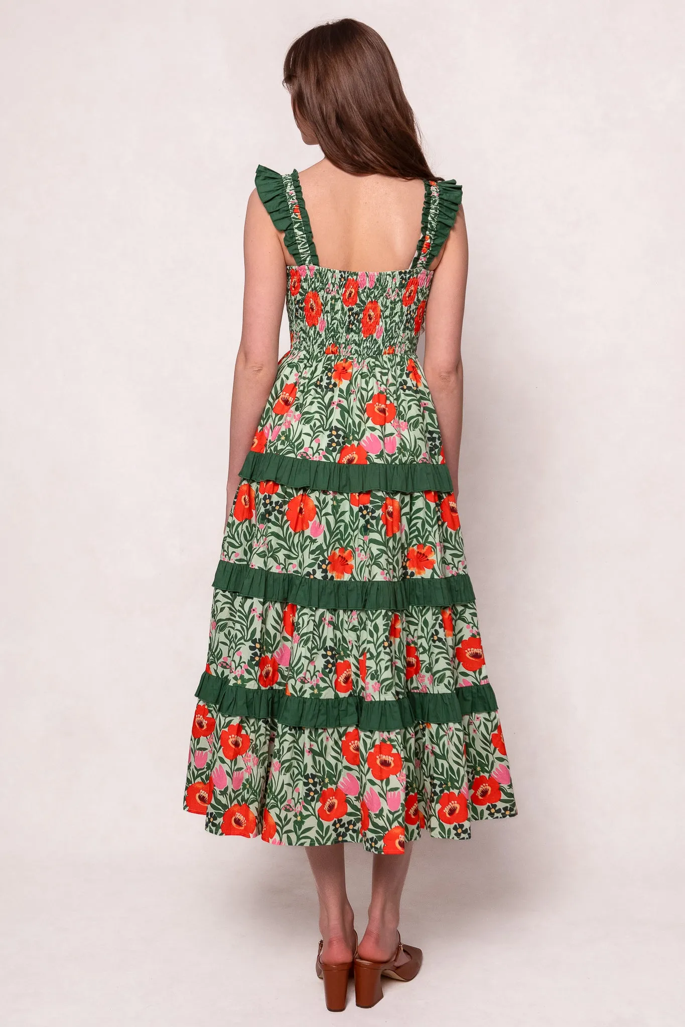 Juno Dress in Green Floral sold by Ivy City Co product image thumbnail 4