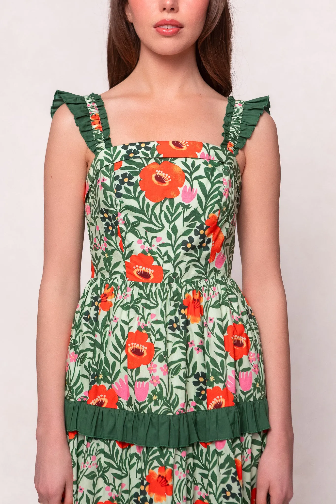 Juno Dress in Green Floral sold by Ivy City Co product image thumbnail 5