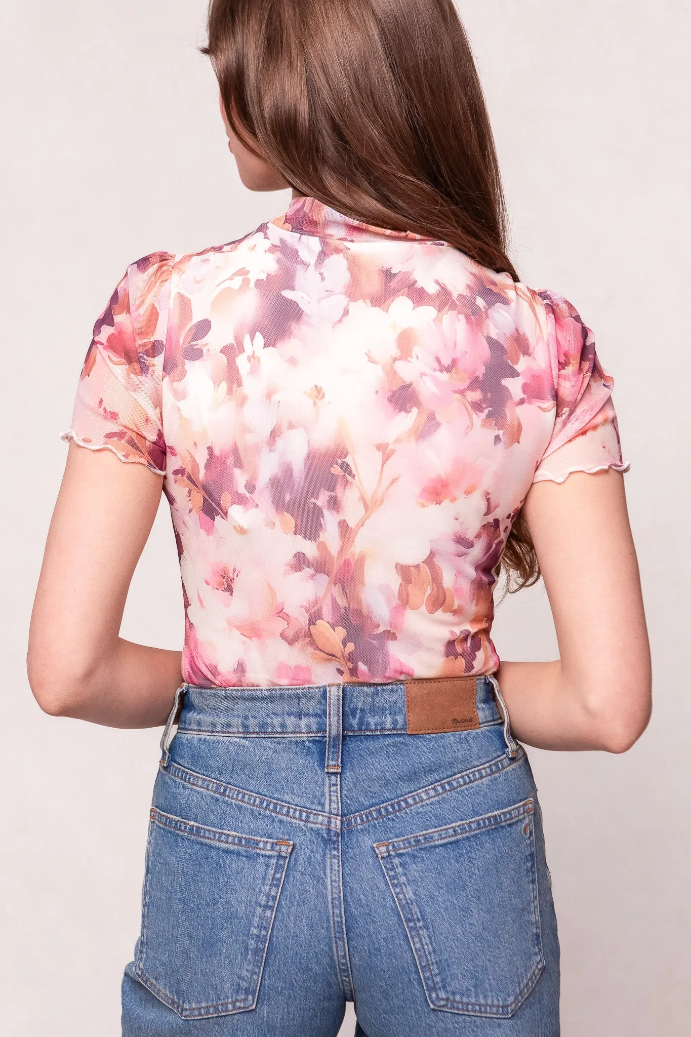 Ava Top in Purple Floral sold by Ivy City Co product image thumbnail 3