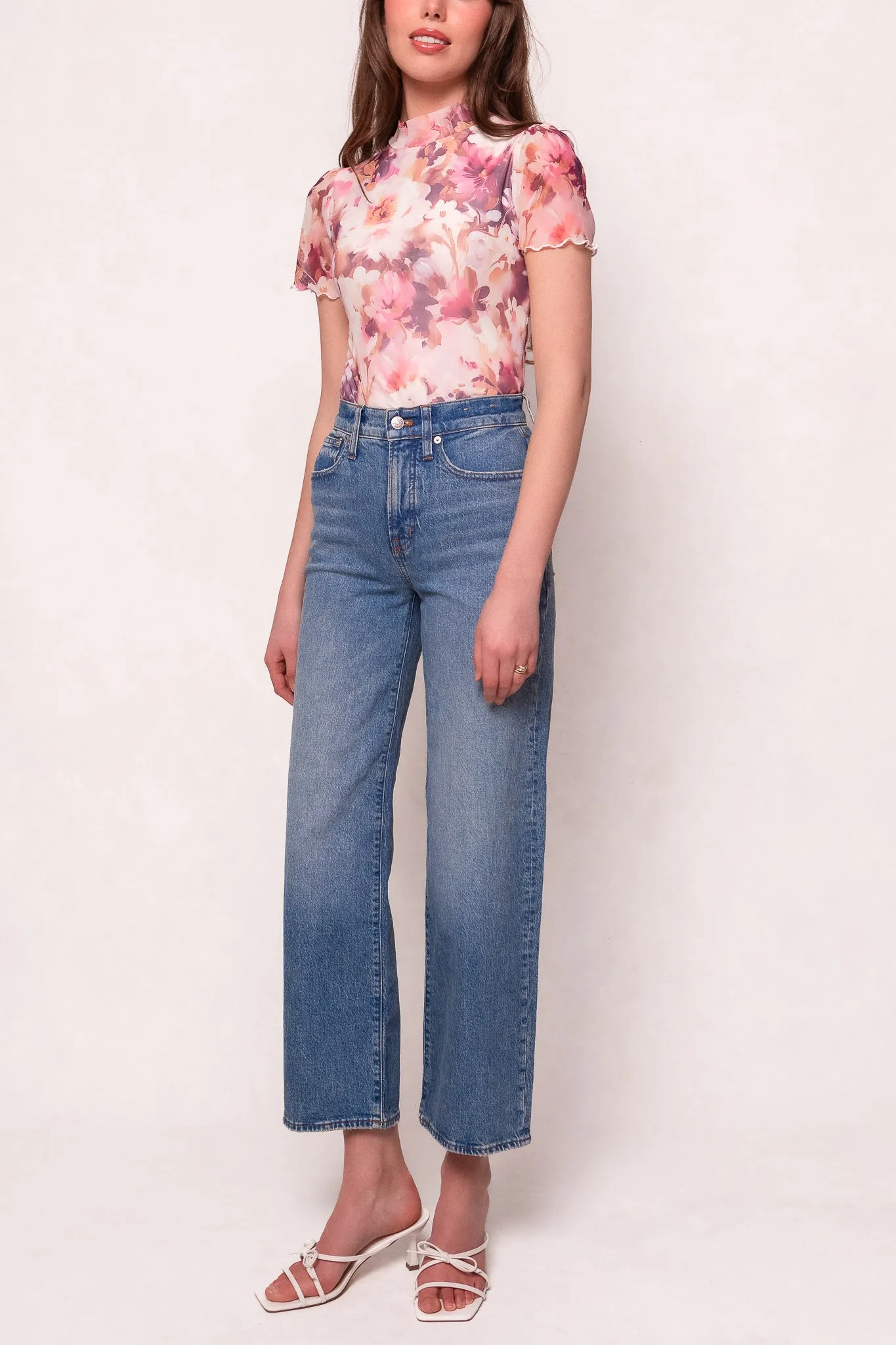 Ava Top in Purple Floral sold by Ivy City Co product image thumbnail 4
