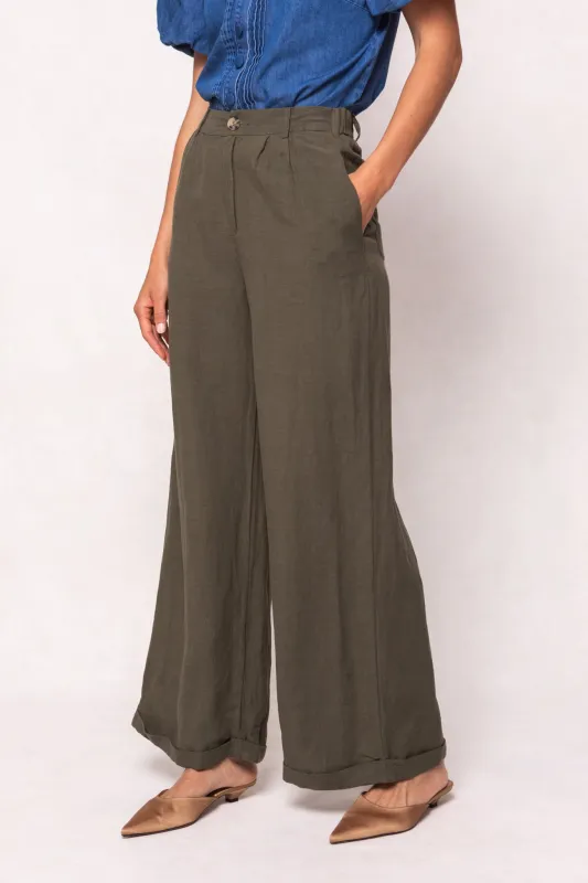 Veronica Pants in Green sold by Ivy City Co