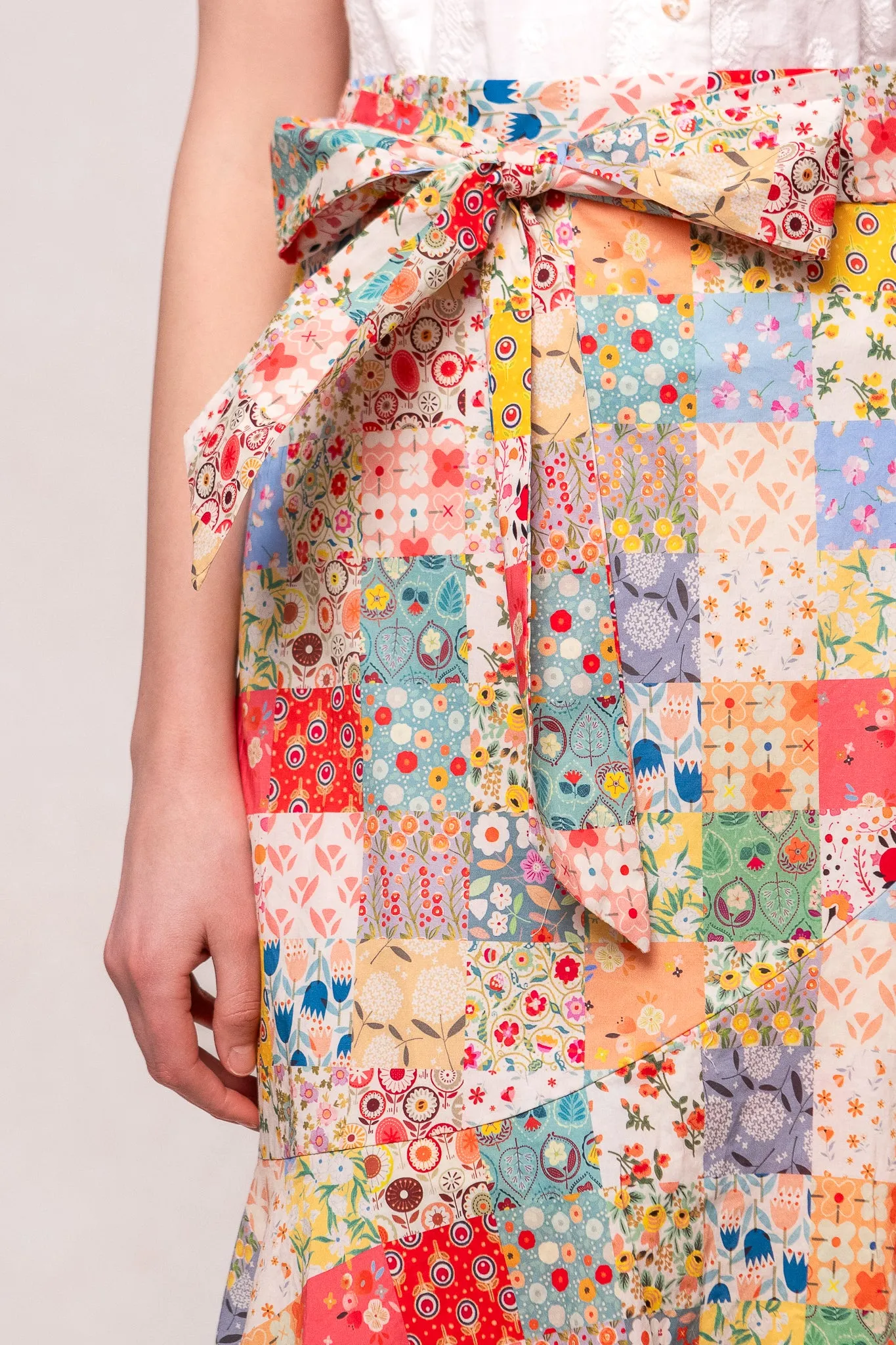 Francesca Skirt in Floral Patchwork sold by Ivy City Co product image thumbnail 3