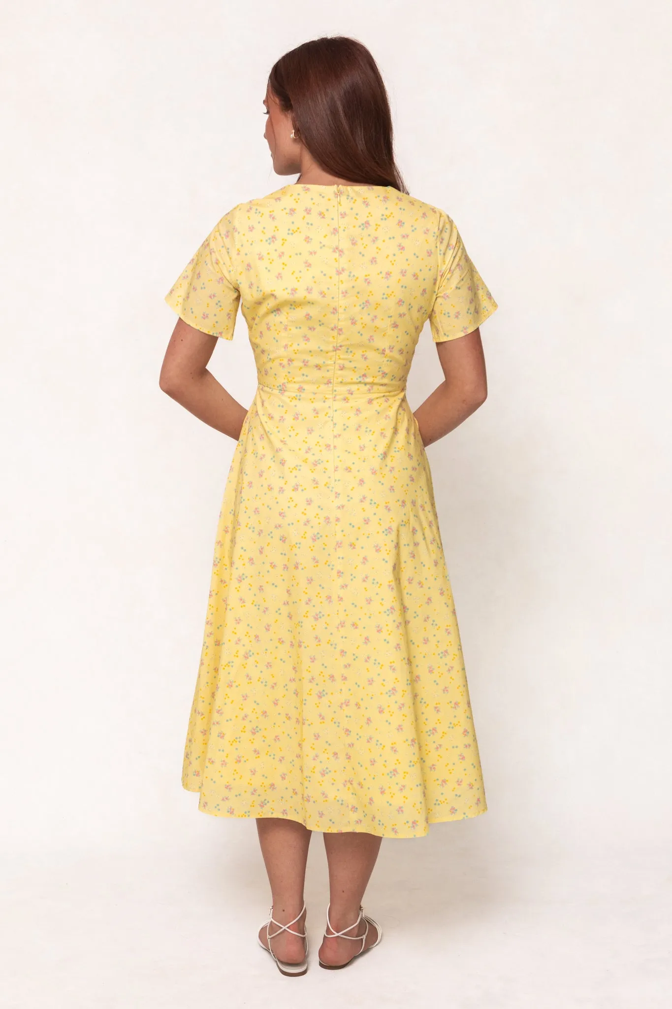Allie Dress in Yellow Floral sold by Ivy City Co product image thumbnail 4