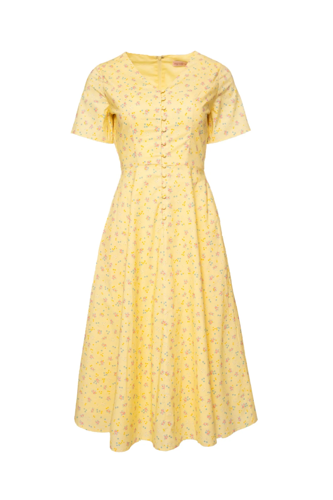 Allie Dress in Yellow Floral sold by Ivy City Co