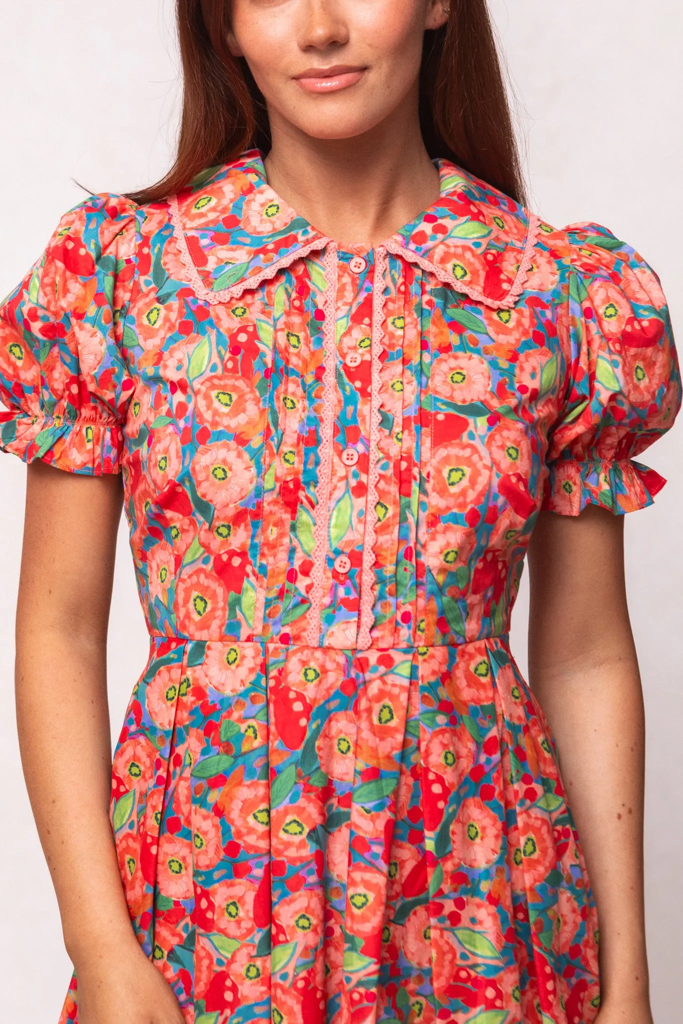 Sophia Short Dress in Poppy sold by Ivy City Co product image thumbnail 2