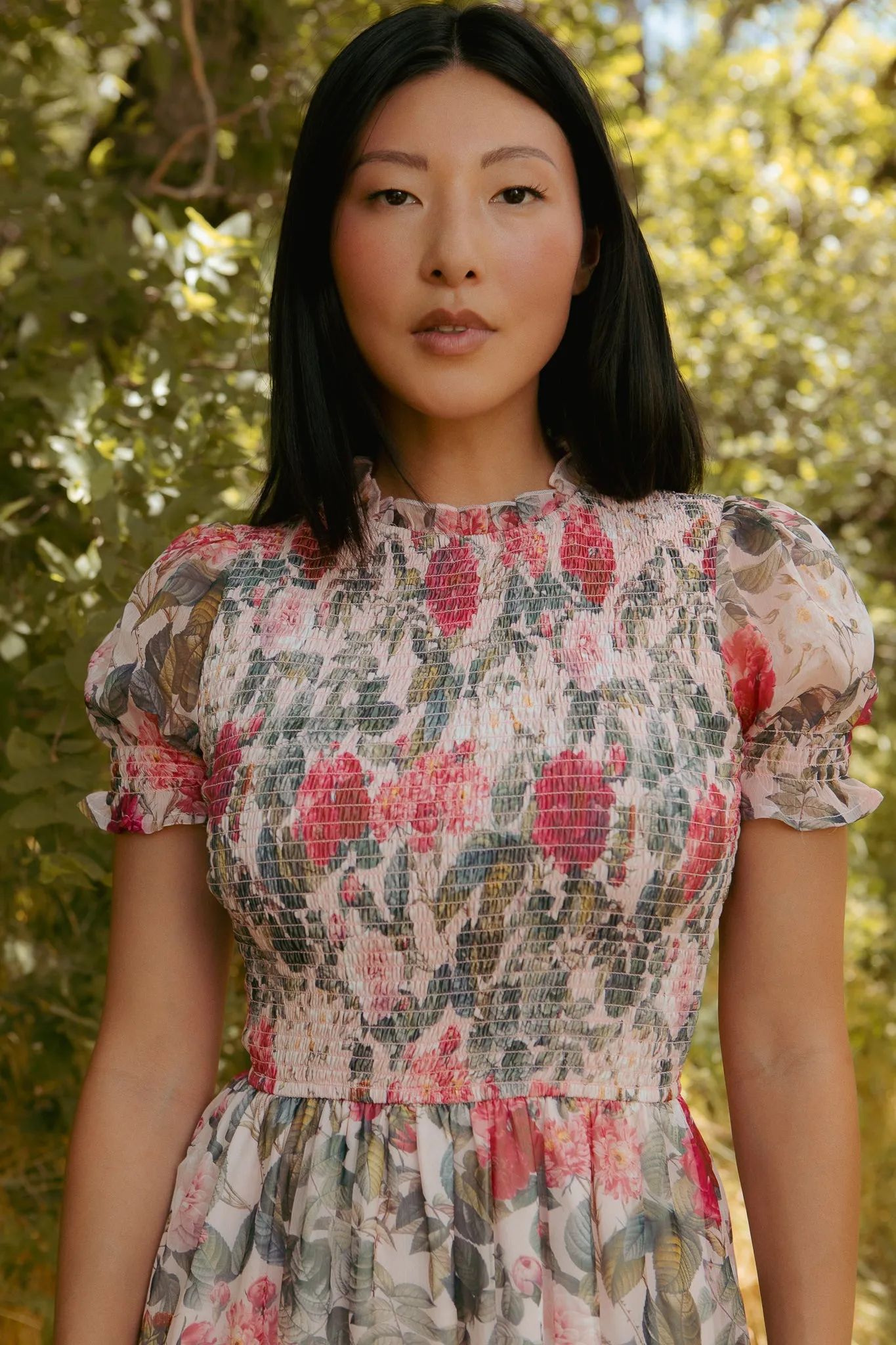 Cordelia Dress in Pink Bloom sold by Ivy City Co product image thumbnail 2