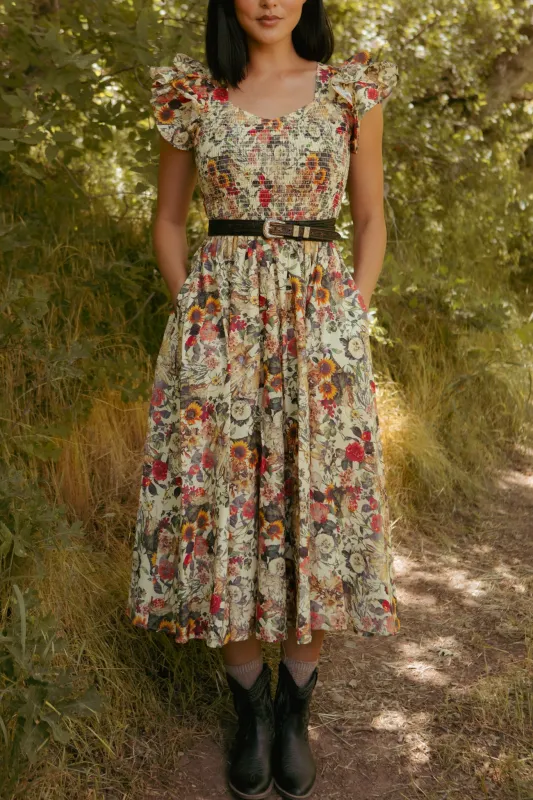 Hattie Dress in Rose Vine sold by Ivy City Co