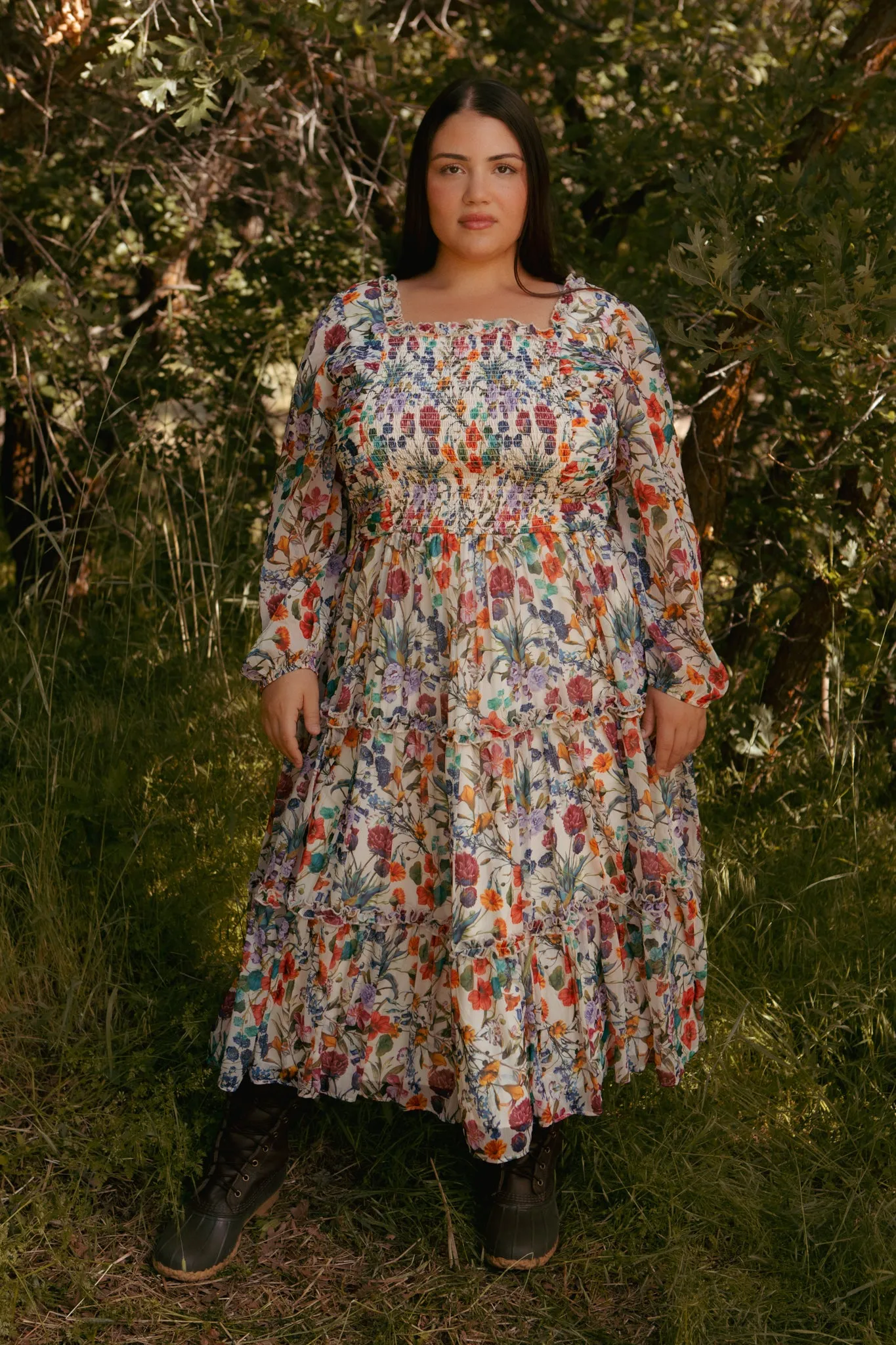 Selena Dress in Vivid Meadow sold by Ivy City Co