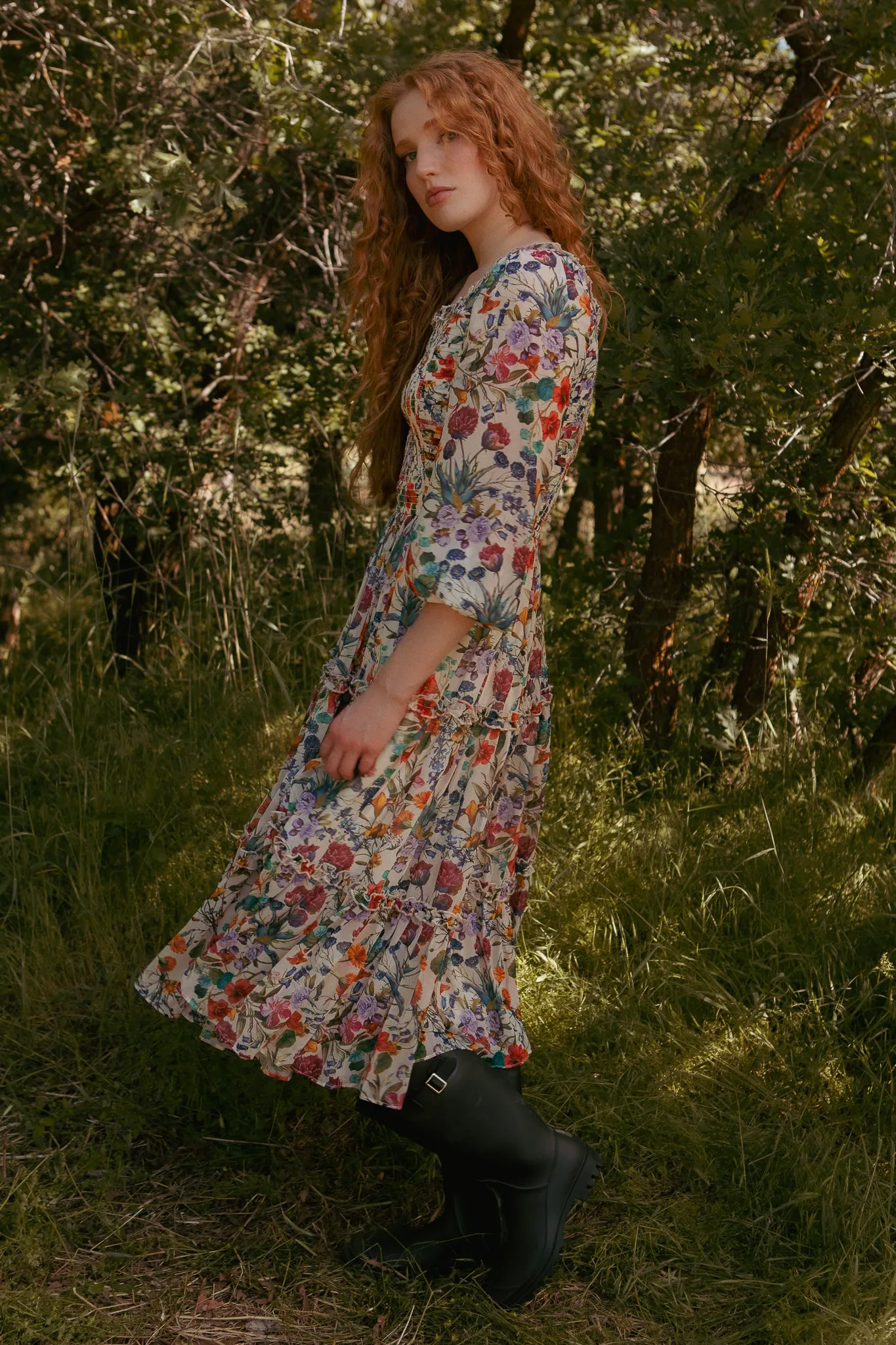 Selena Dress in Vivid Meadow sold by Ivy City Co product image thumbnail 4