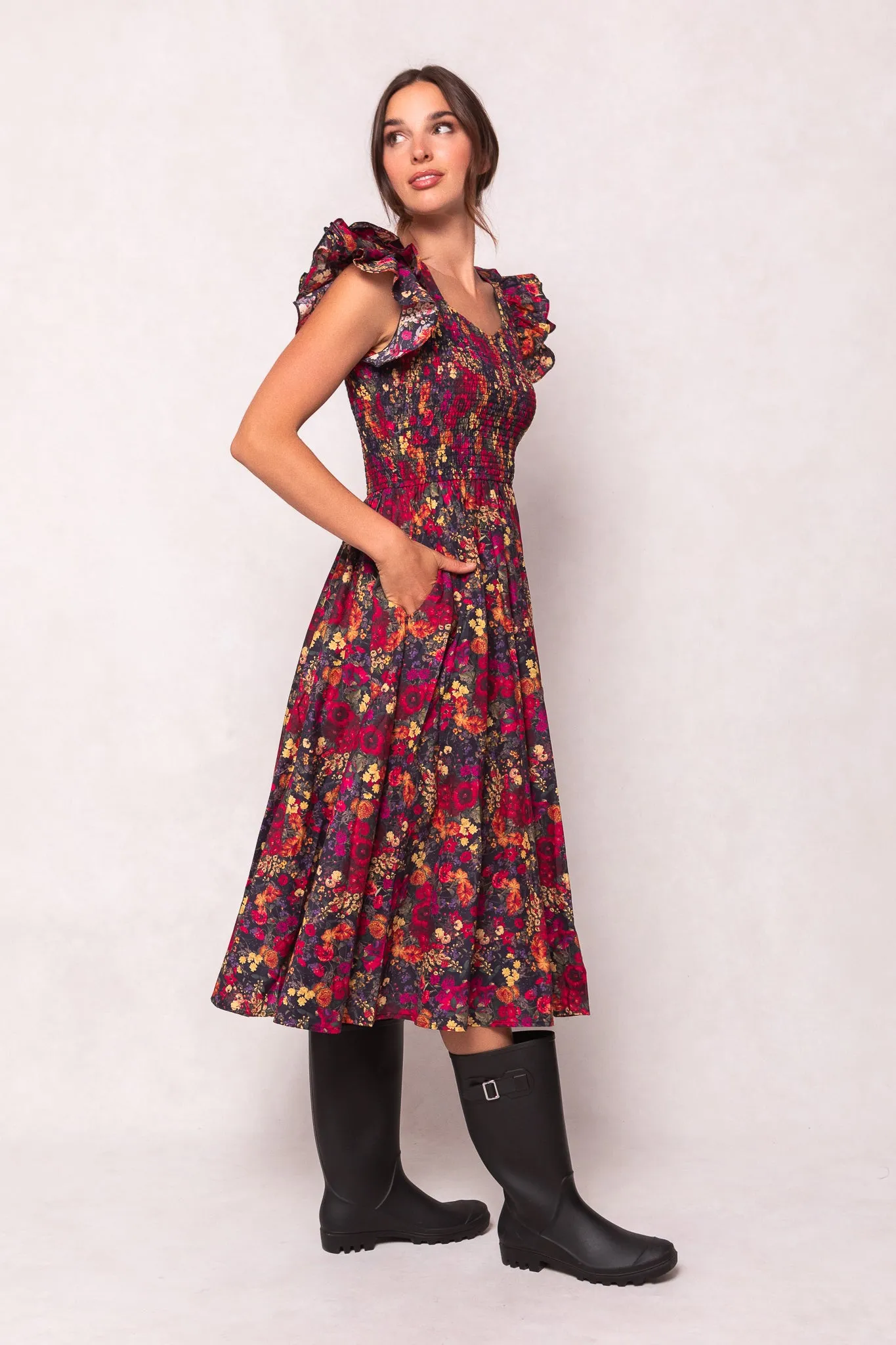 Hattie Dress in Night Garden sold by Ivy City Co product image thumbnail 2