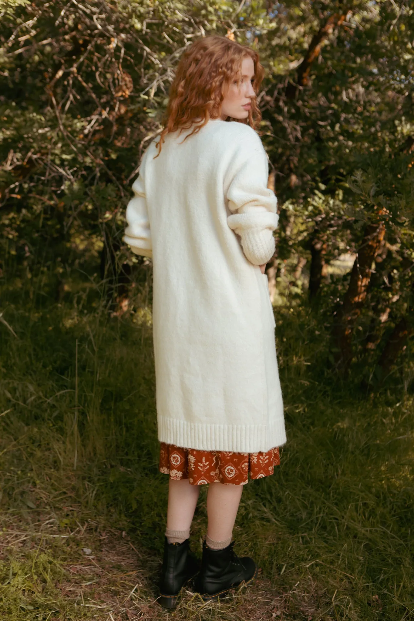 Teresa Cardigan in Cream sold by Ivy City Co product image thumbnail 5