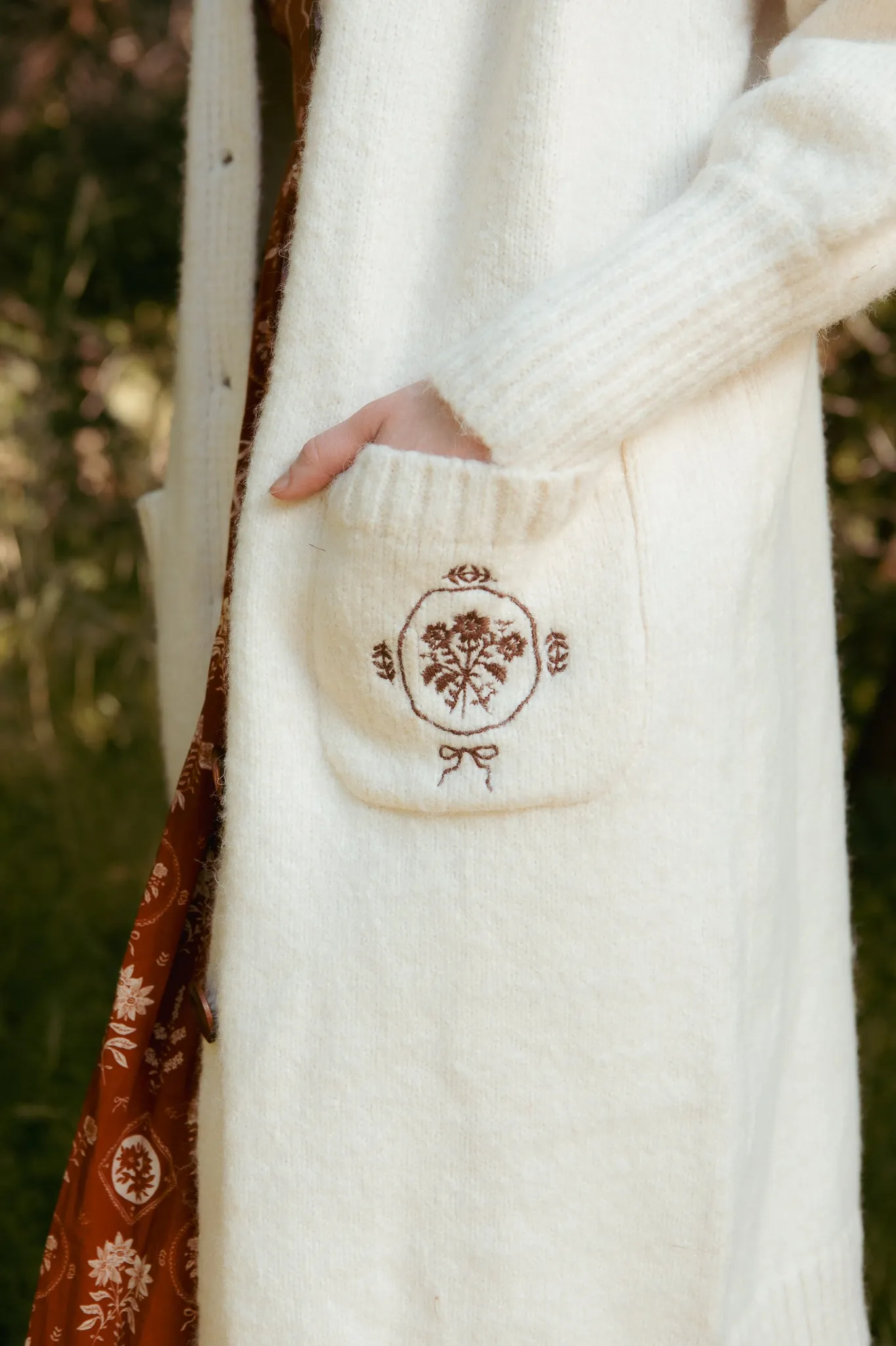 Teresa Cardigan in Cream sold by Ivy City Co product image thumbnail 2