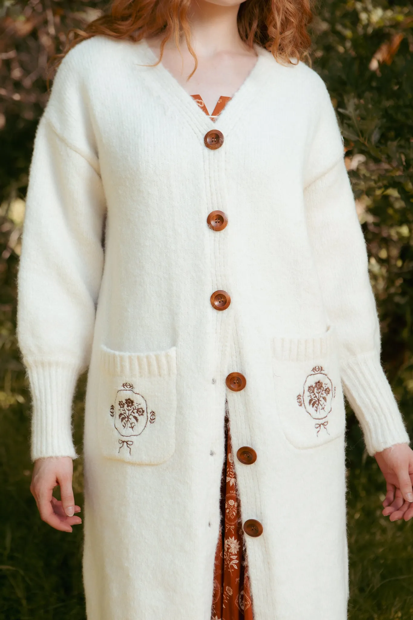 Teresa Cardigan in Cream sold by Ivy City Co product image thumbnail 3