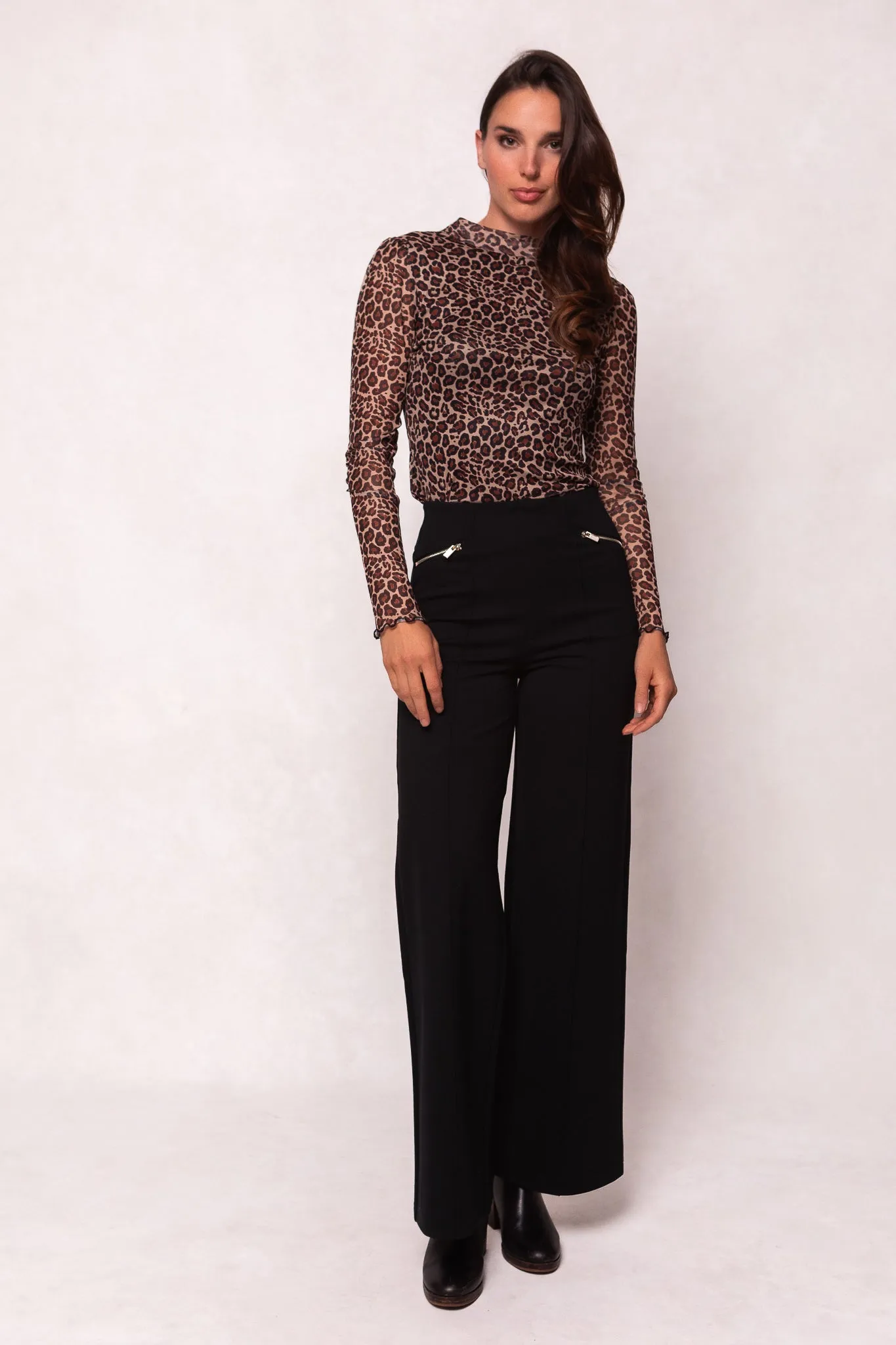 Ava Long Sleeve Top in Leopard sold by Ivy City Co product image thumbnail 2