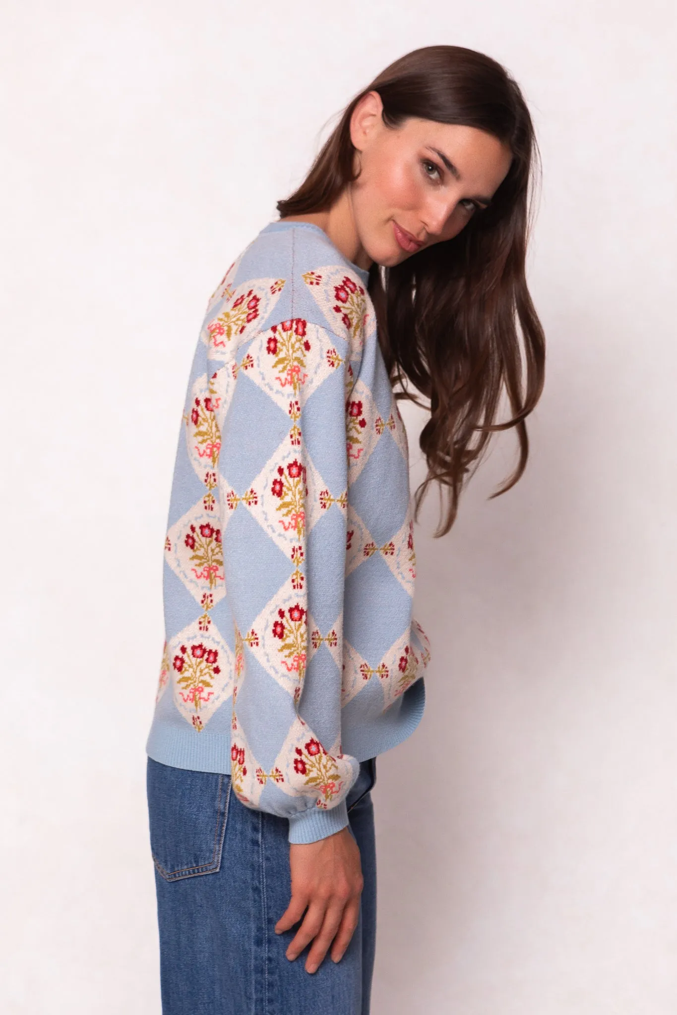 Vivienne Sweater in Mosaic Bloom sold by Ivy City Co product image thumbnail 4