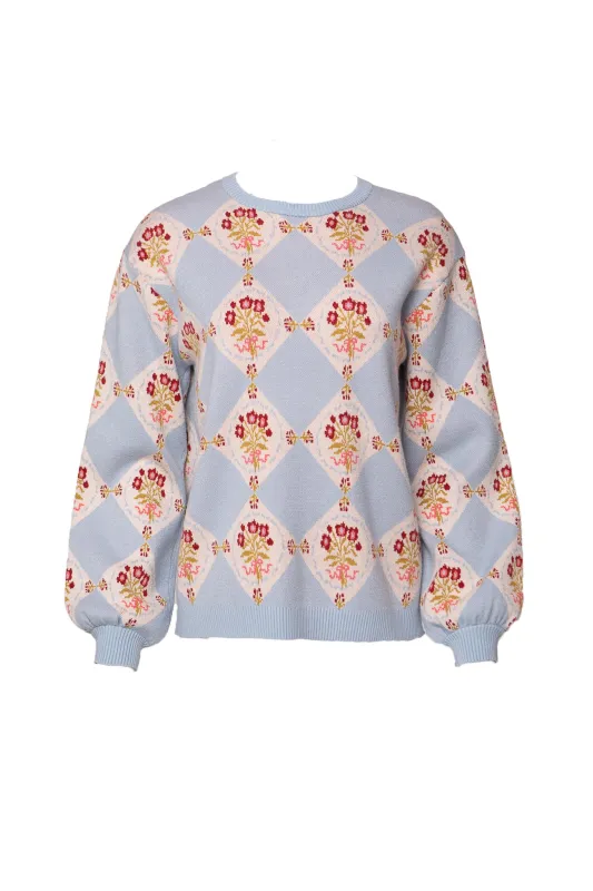 Vivienne Sweater in Mosaic Bloom sold by Ivy City Co