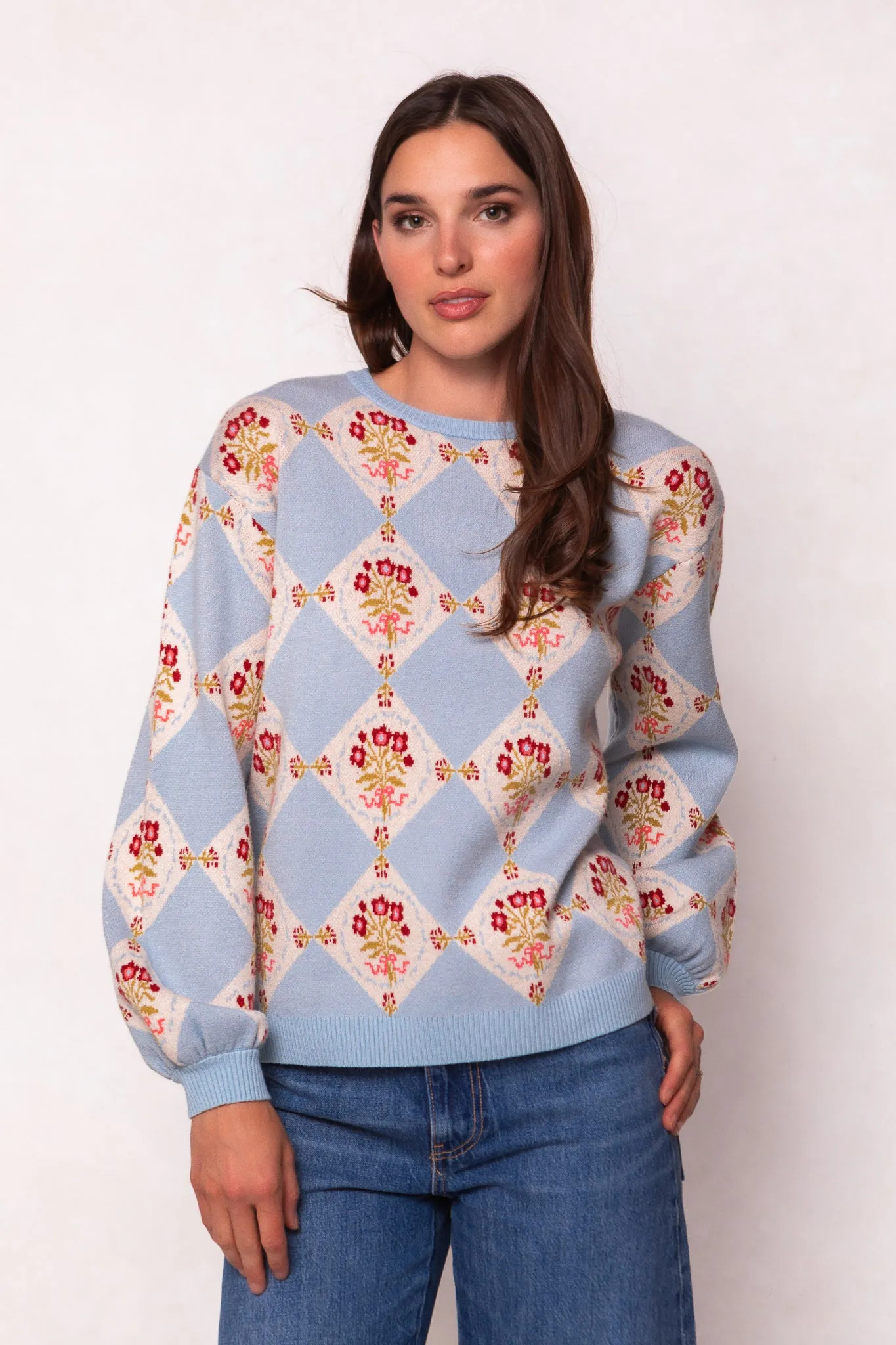 Vivienne Sweater in Mosaic Bloom sold by Ivy City Co product image thumbnail 3