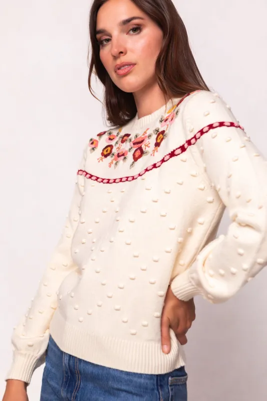 Sylvie Sweater in Cream made by Ivy City Co