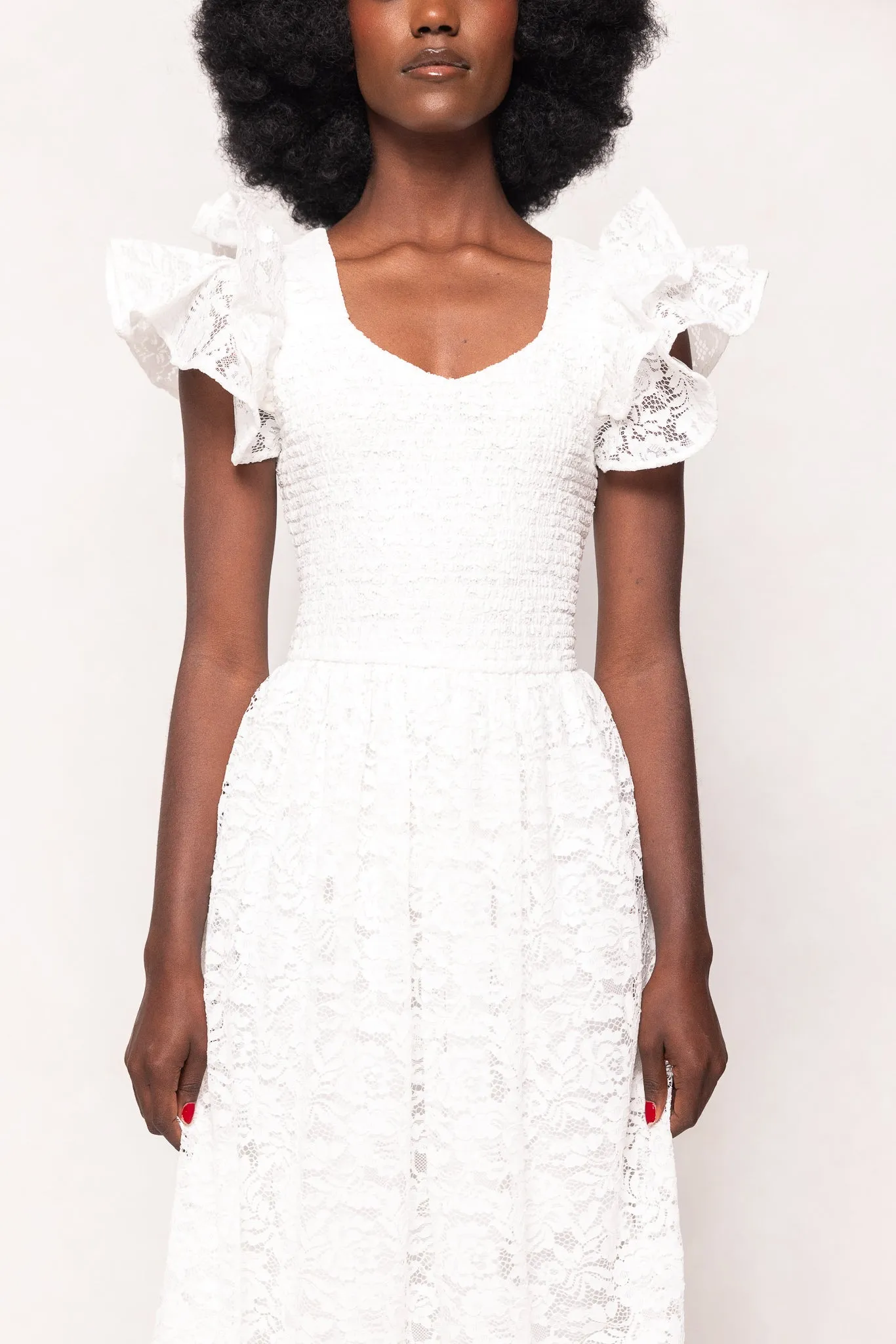 Hattie Dress in White Lace sold by Ivy City Co product image thumbnail 5