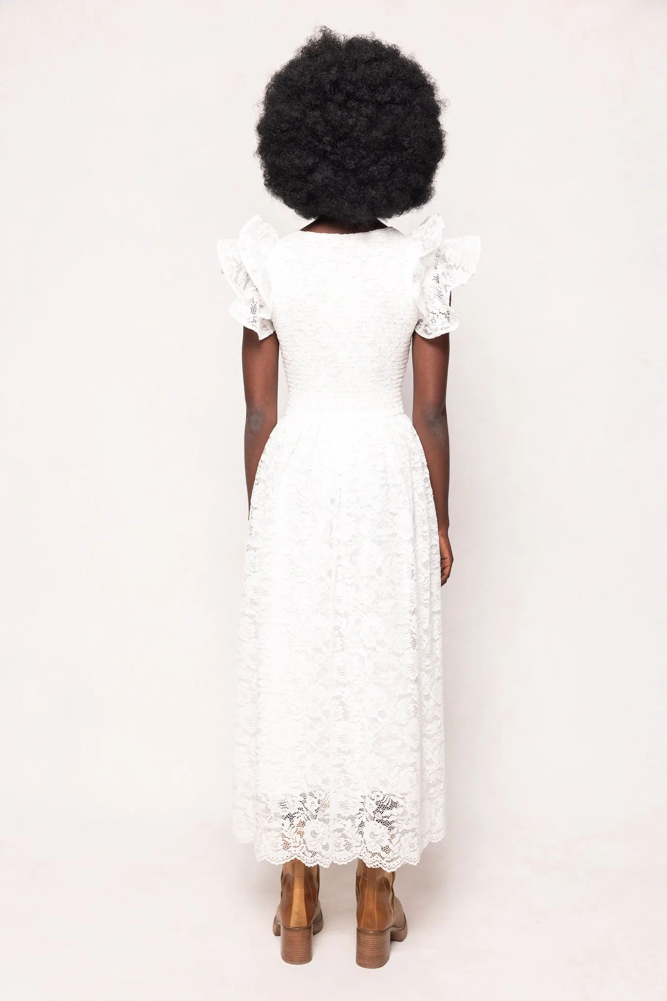 Hattie Dress in White Lace sold by Ivy City Co product image thumbnail 4
