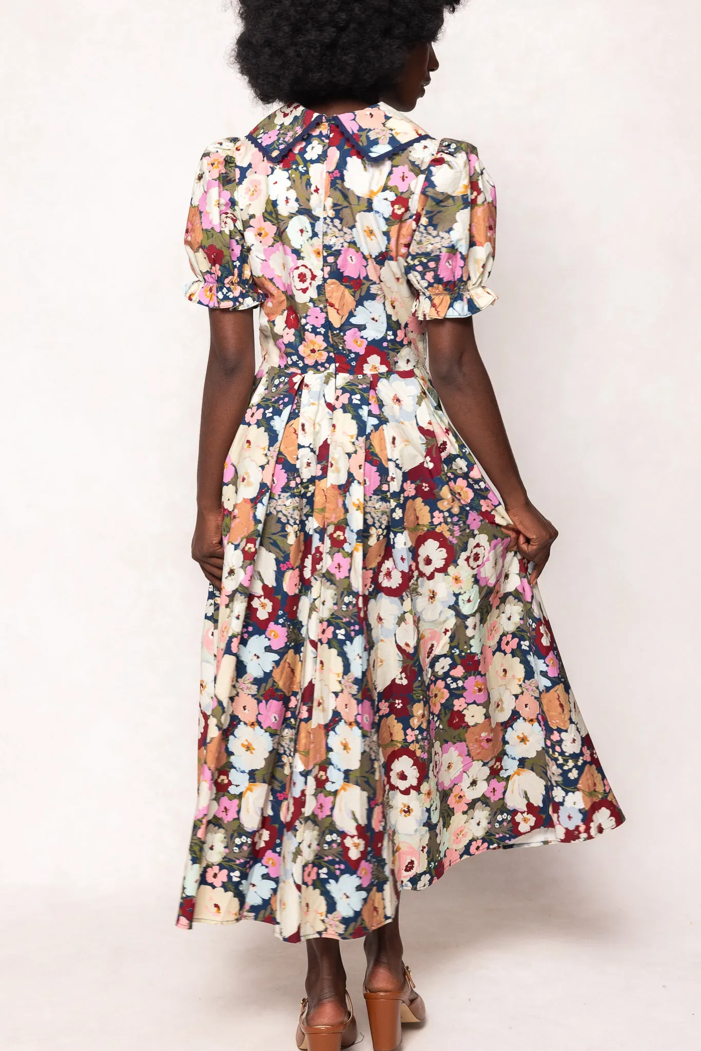 Sophia Dress in Midnight Garden sold by Ivy City Co product image thumbnail 4