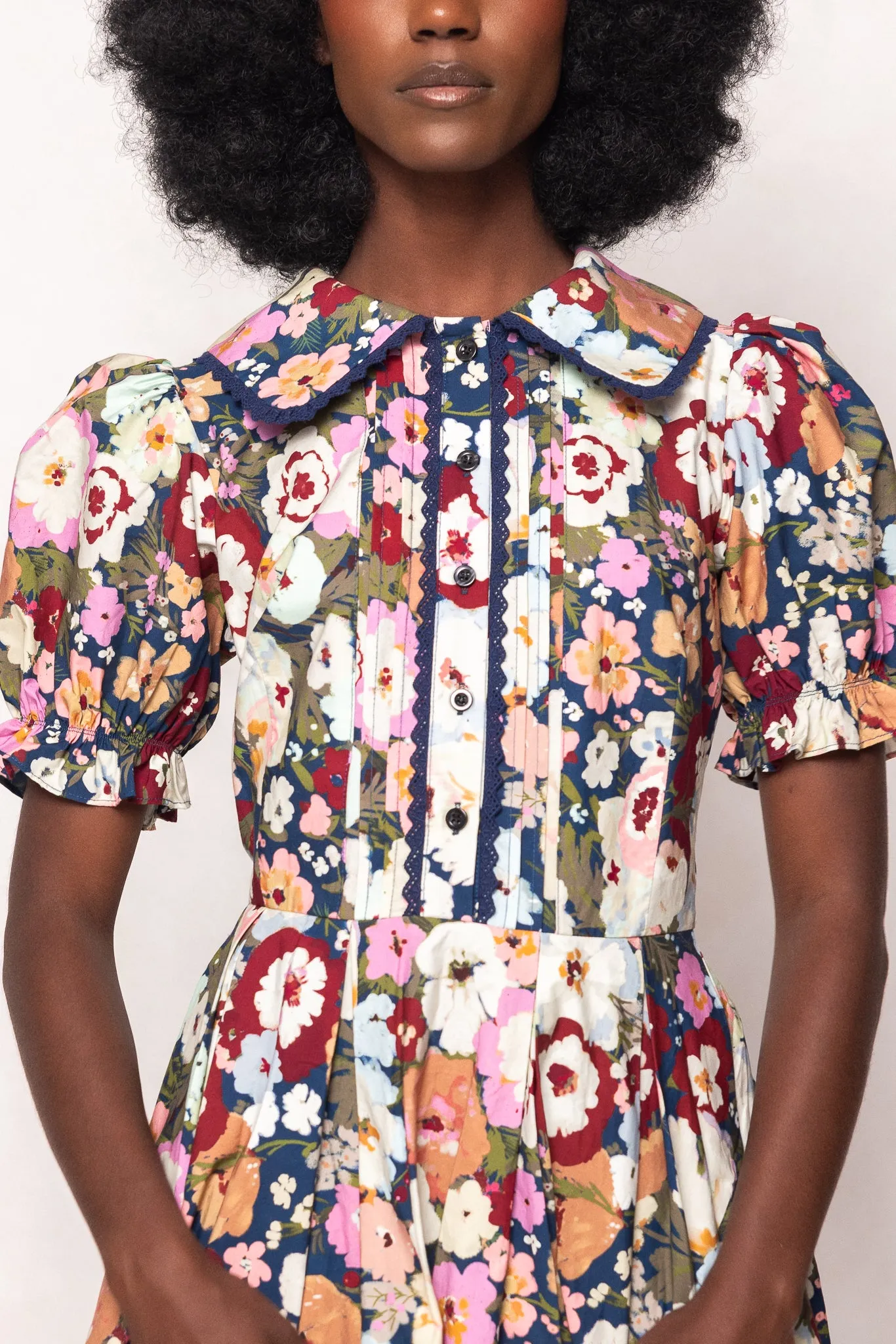 Sophia Dress in Midnight Garden sold by Ivy City Co product image thumbnail 3