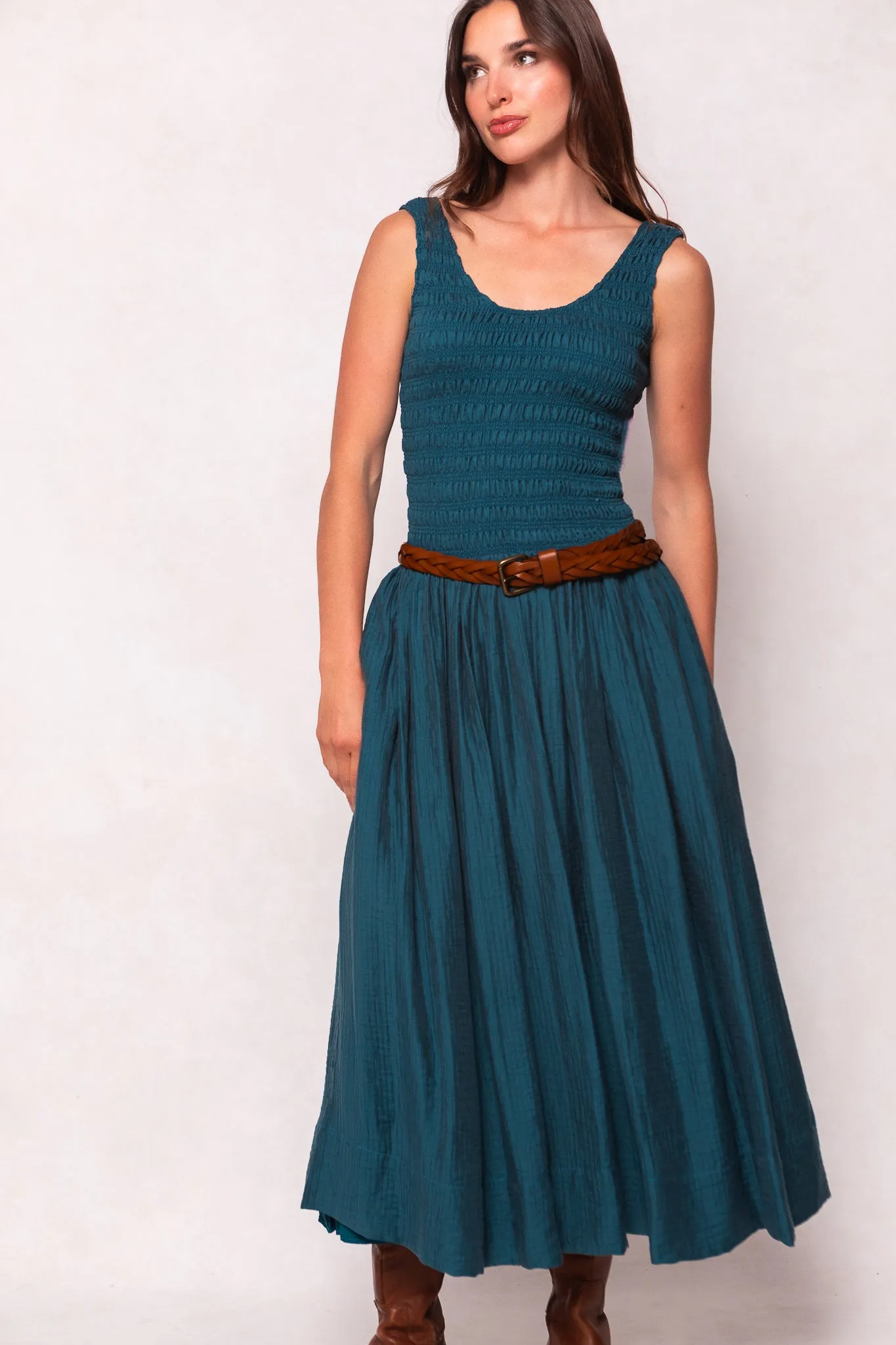 Marlow Dress in Teal sold by Ivy City Co product image thumbnail 4