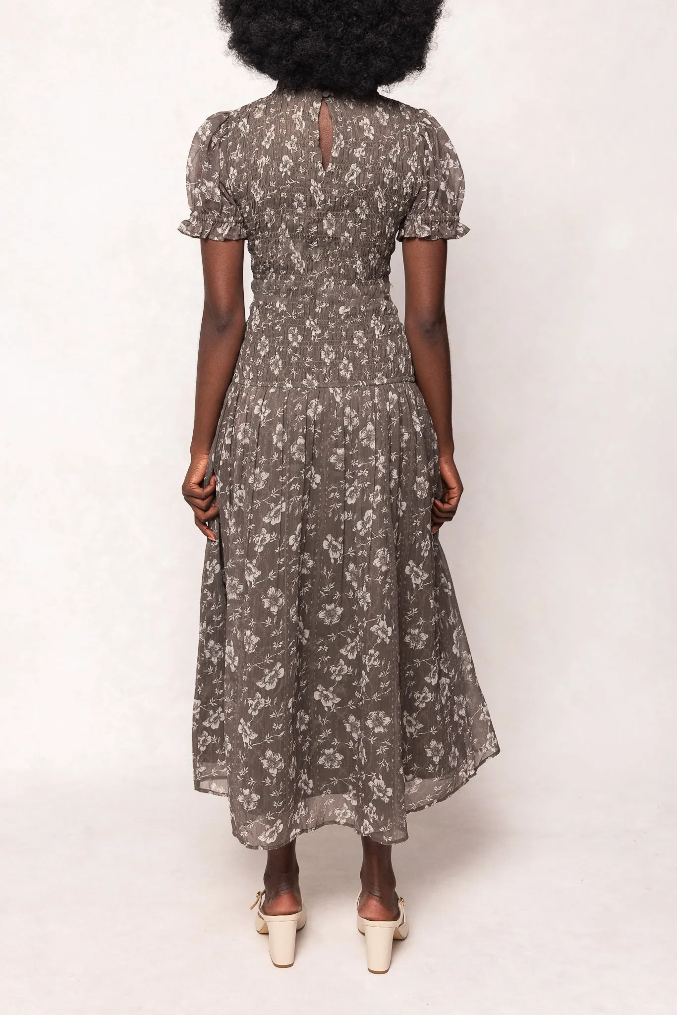 Jennifer Dress in Olive Blossom sold by Ivy City Co product image thumbnail 5