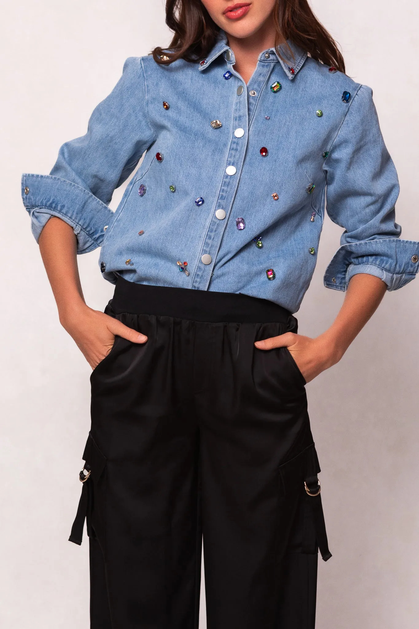 Shay Satin Pants in Black sold by Ivy City Co product image thumbnail 5