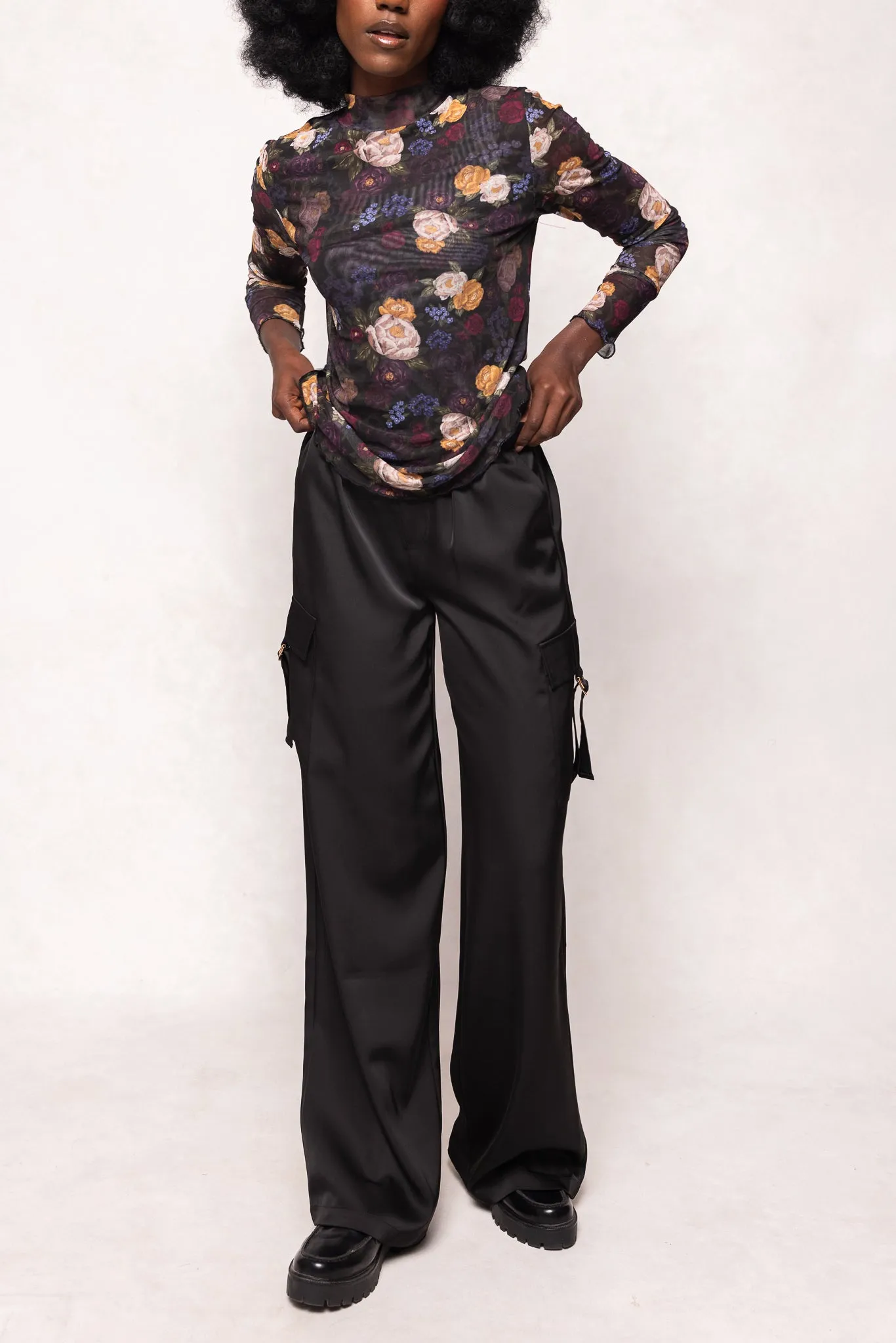 Shay Satin Pants in Black sold by Ivy City Co product image thumbnail 2