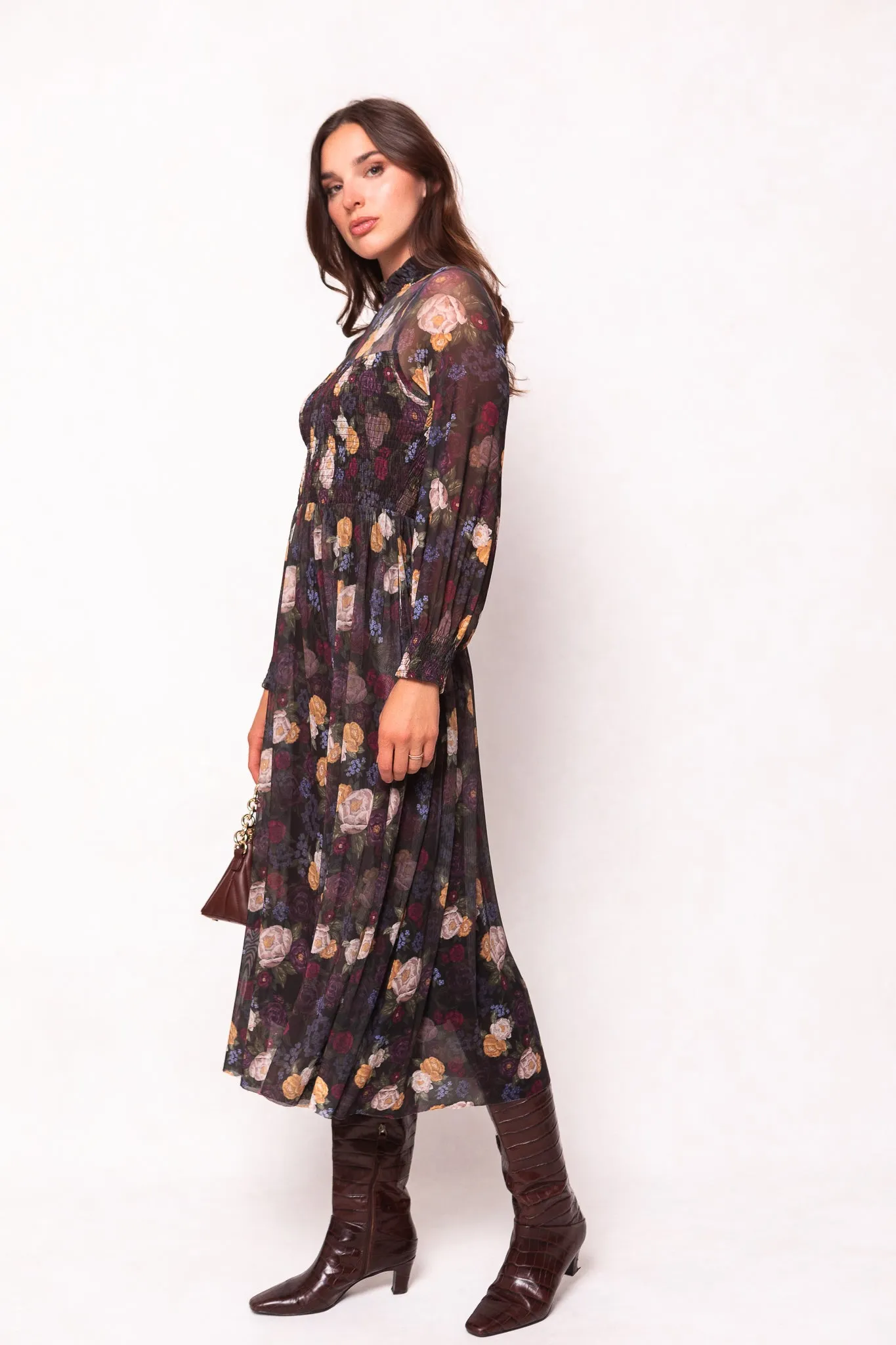 Marla Dress in Winter Floral sold by Ivy City Co product image thumbnail 3